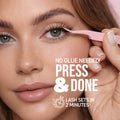 Camellia Wispy Press-On Pre-glued Cluster Lashes & Applicator False Eyelashes ONE V SALON