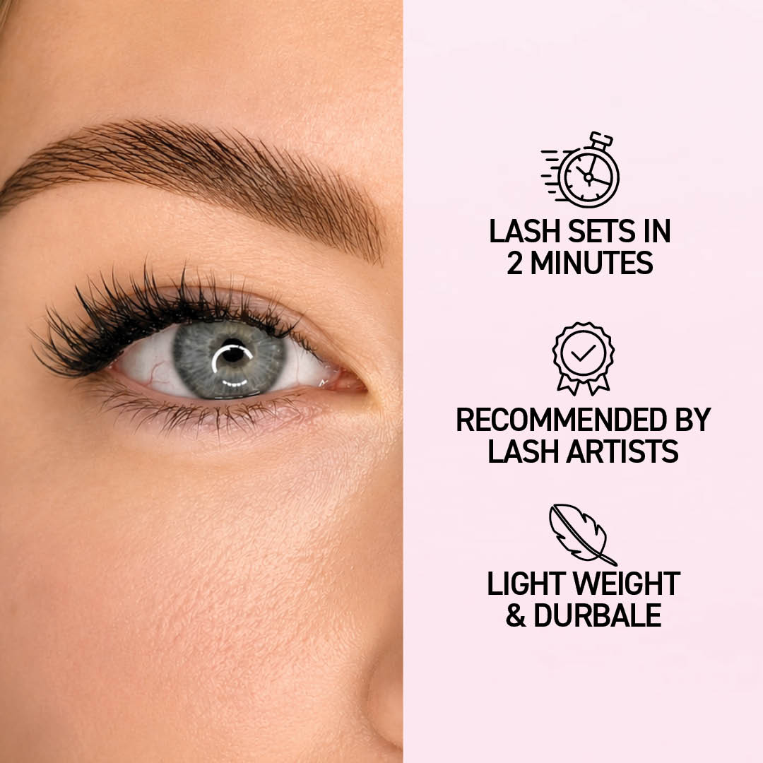 Camellia Wispy Press-On Pre-glued Cluster Lashes & Applicator False Eyelashes ONE V SALON