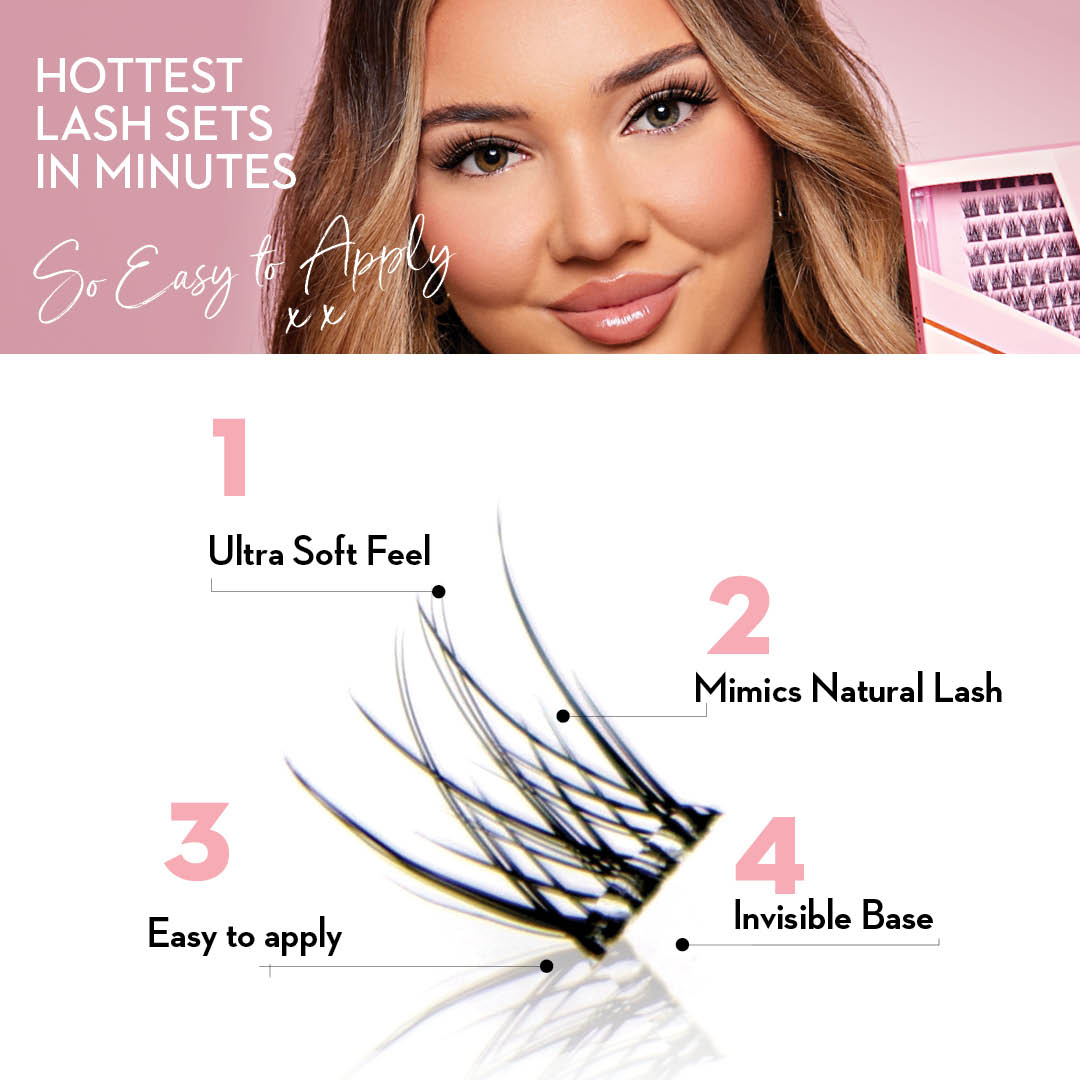 Miss Wispy Cluster Lashes - Angel Lift - 154 DIY Cluster lashes False Eyelashes ONE V SALON