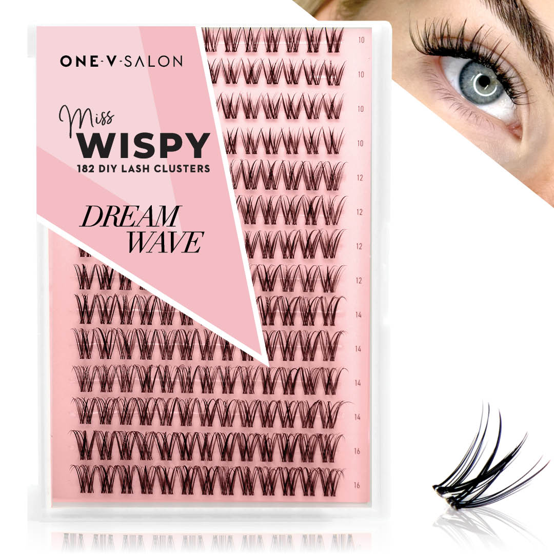 Miss Wispy Cluster Lashes - Dream Wave - 182 DIY Cluster lashes False Eyelashes ONE V SALON