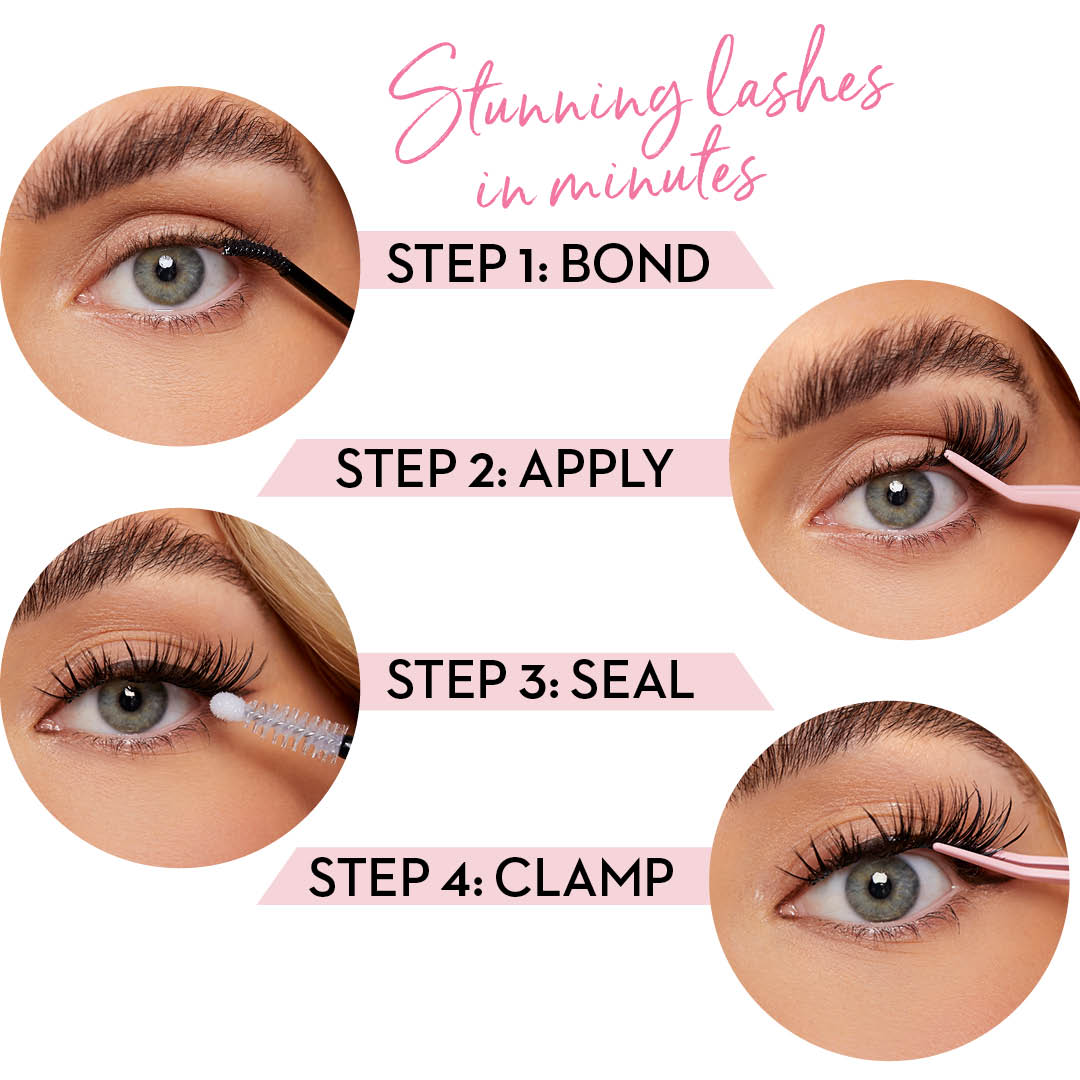 Miss Wispy - Dream Wave - 182 DIY Cluster lashes With Bond and Seal Kit False Eyelashes ONE V SALON