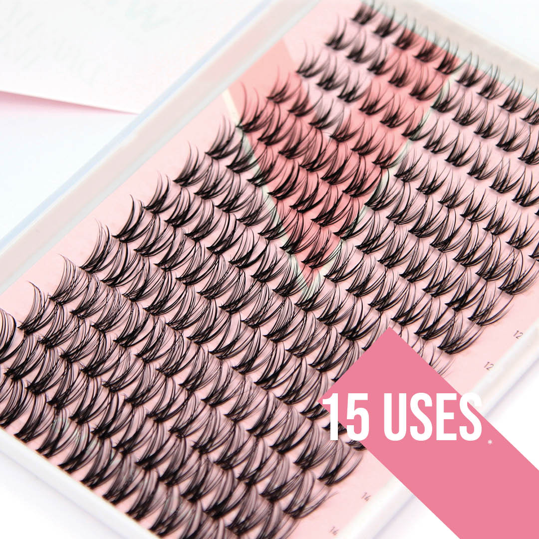 Miss Wispy Cluster Lashes - Dream Wave - 182 DIY Cluster lashes False Eyelashes ONE V SALON