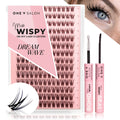 Miss Wispy - Dream Wave - 182 DIY Cluster lashes With Bond and Seal Kit False Eyelashes ONE V SALON