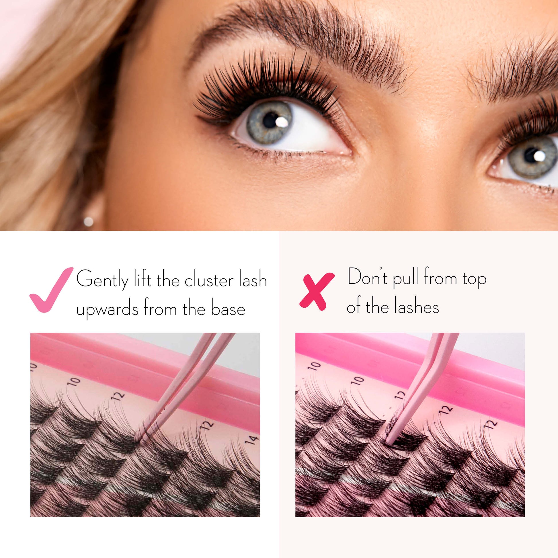 Miss Wispy Cluster lashes - Vixen - 266 cluster lashes False Eyelashes ONE V SALON