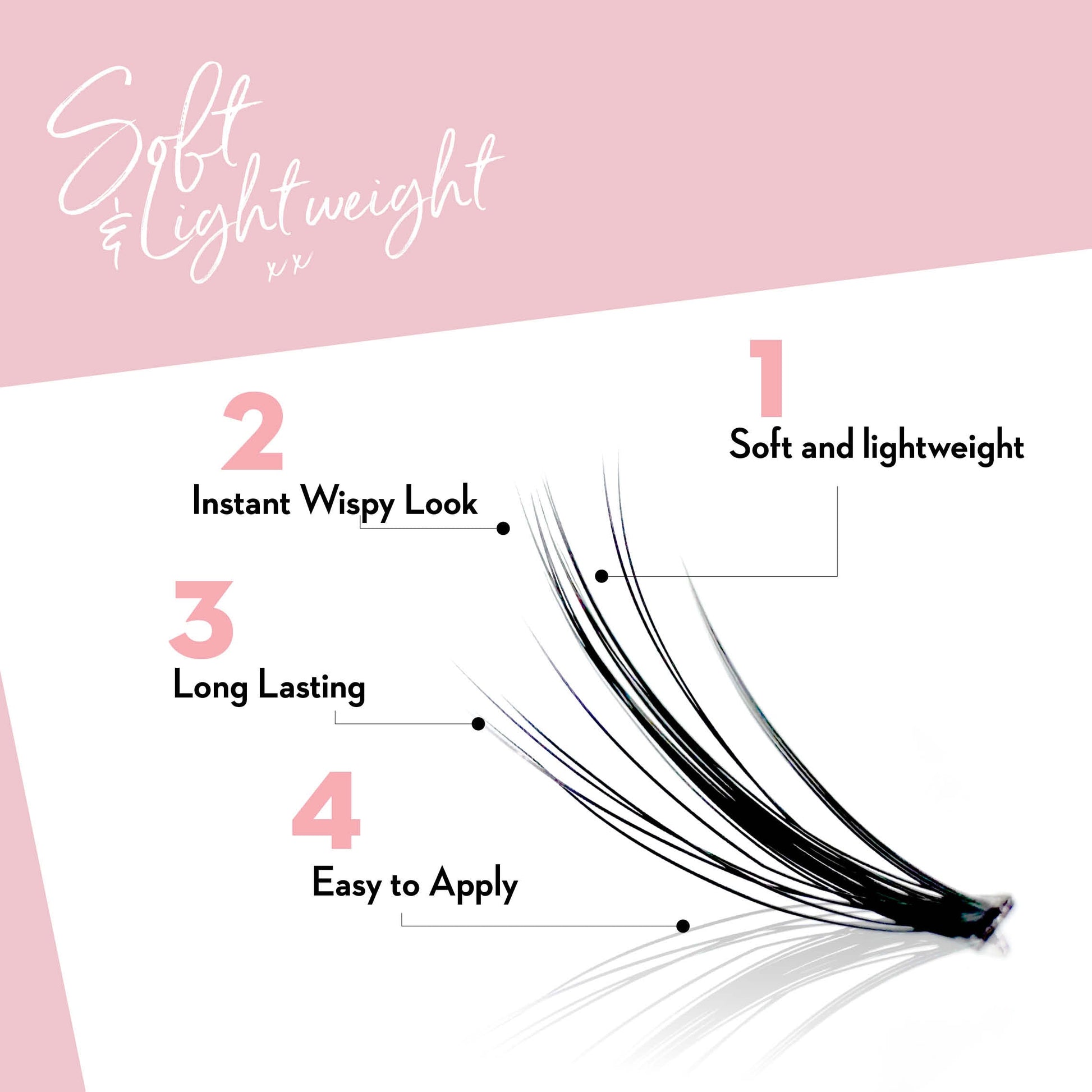 Miss Wispy Cluster lashes - Petite Vixen - 322 cluster lashes False Eyelashes ONE V SALON