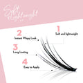 Miss Wispy Cluster Lashes - Petite Vixen Complete Kit False Eyelashes ONE V SALON