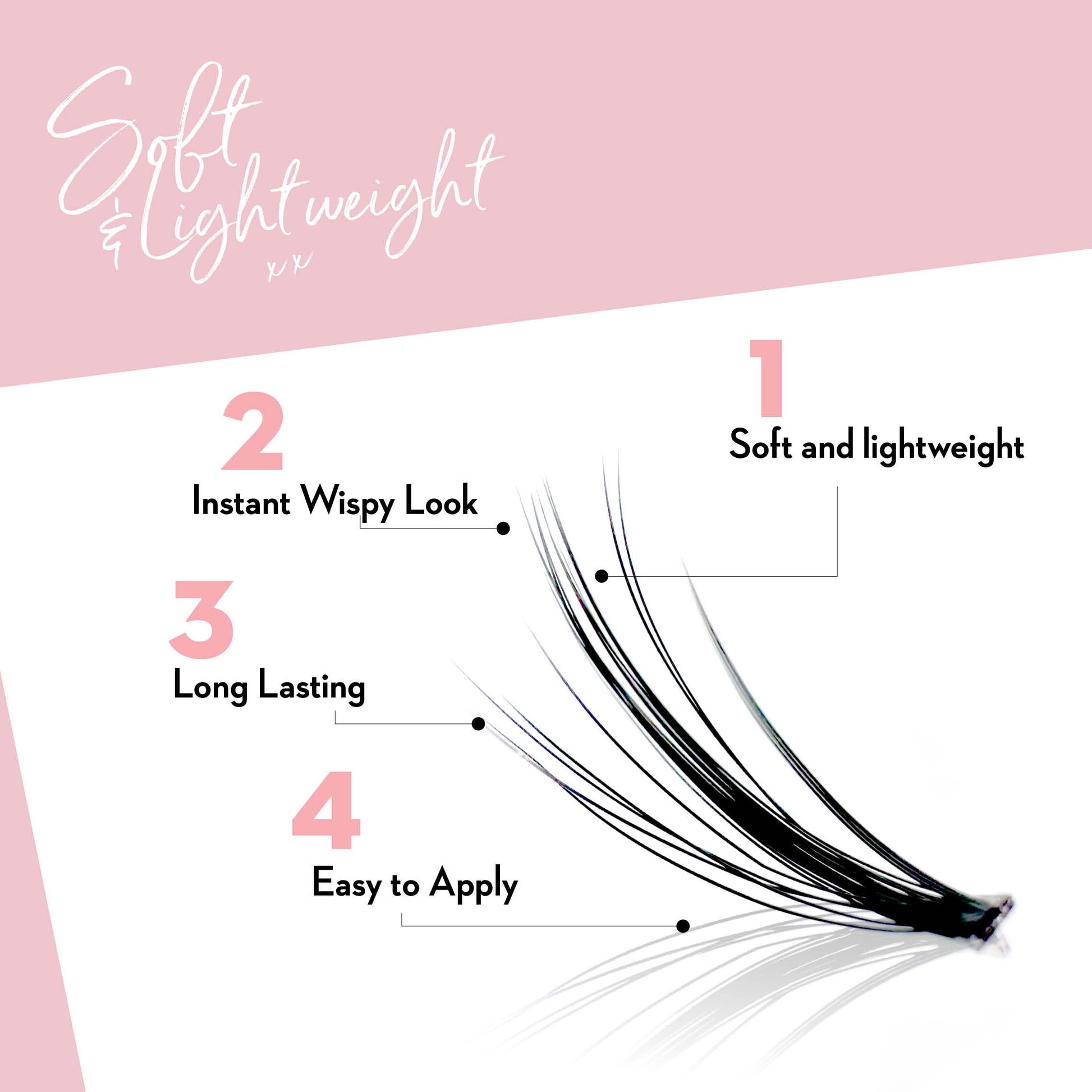 Miss Wispy Cluster Lashes - Petite Vixen Complete Kit False Eyelashes ONE V SALON