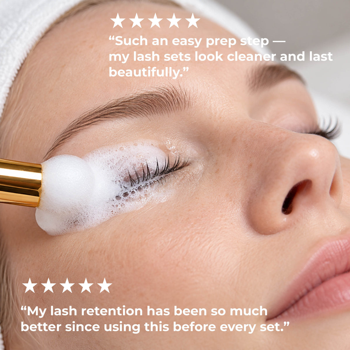 Lash Foam Cleanser Kit False Eyelash Accessories One V Salon