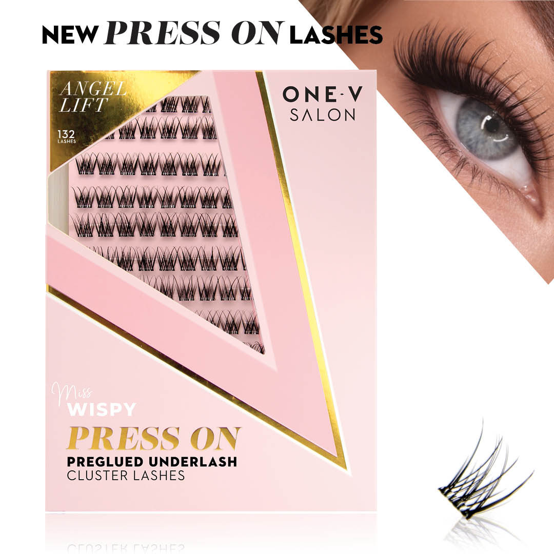 Angel Lift Press On Preglued Under-lashes Cluster Lashes False Eyelashes ONE V SALON
