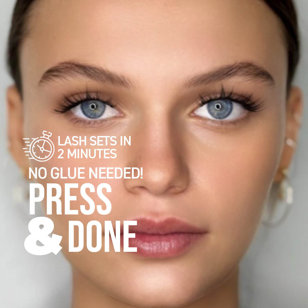 Cloud 9 Press On Pre-glued Under-lashes Cluster Lashes & Applicator False Eyelashes ONE V SALON