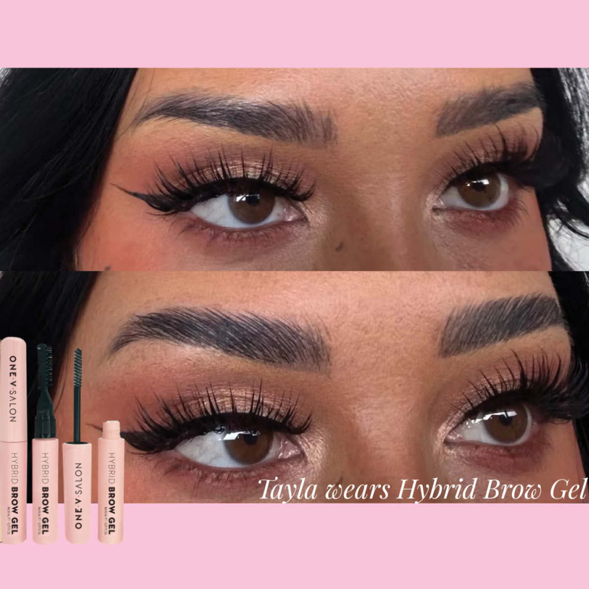 Hybrid Brow Gel Lamination Sculpt & Hold Eyebrow Enhancers ONE V SALON