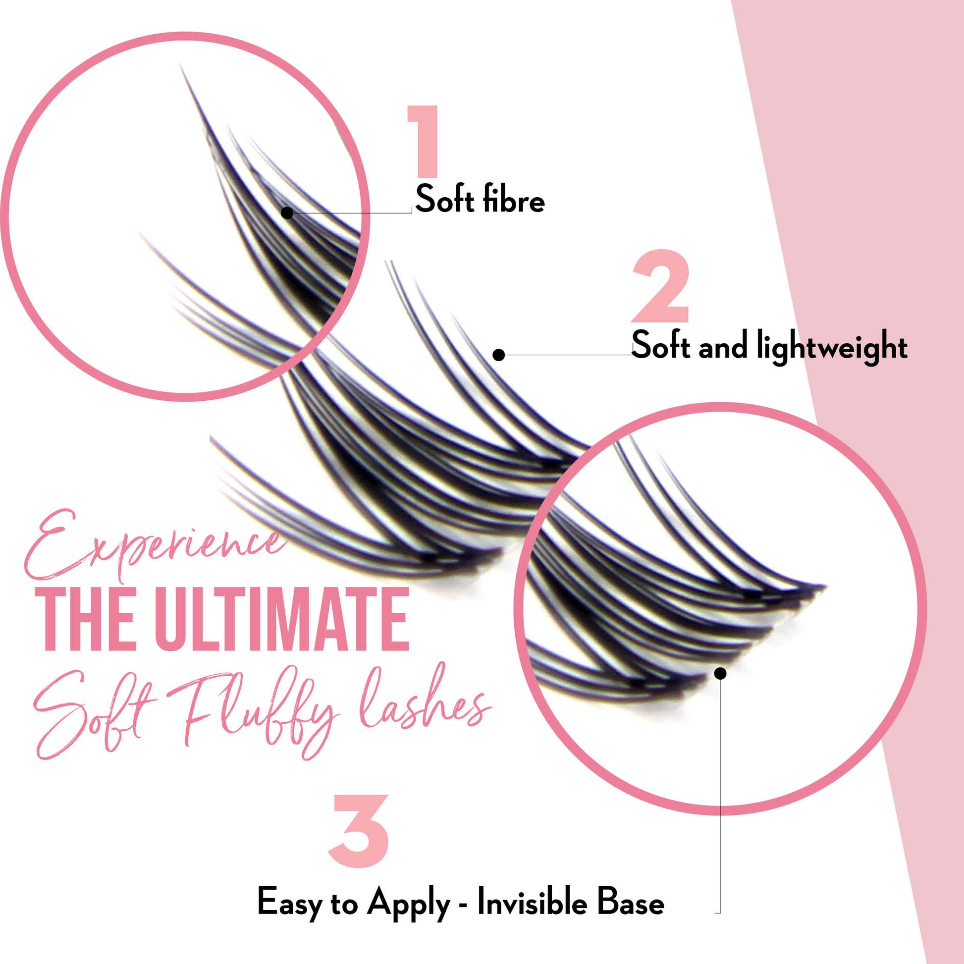Miss Wispy Cluster Lashes - Cloud 9 - 140 DIY Cluster lashes Complete Kit False Eyelashes ONE V SALON