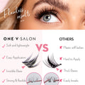 Miss Wispy Cluster Lashes - Cloud 9 - 140 DIY Cluster lashes Complete Kit False Eyelashes ONE V SALON