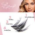 Miss Wispy Cluster Lashes - Cloud 9 - 140 DIY Cluster lashes Complete Kit False Eyelashes ONE V SALON