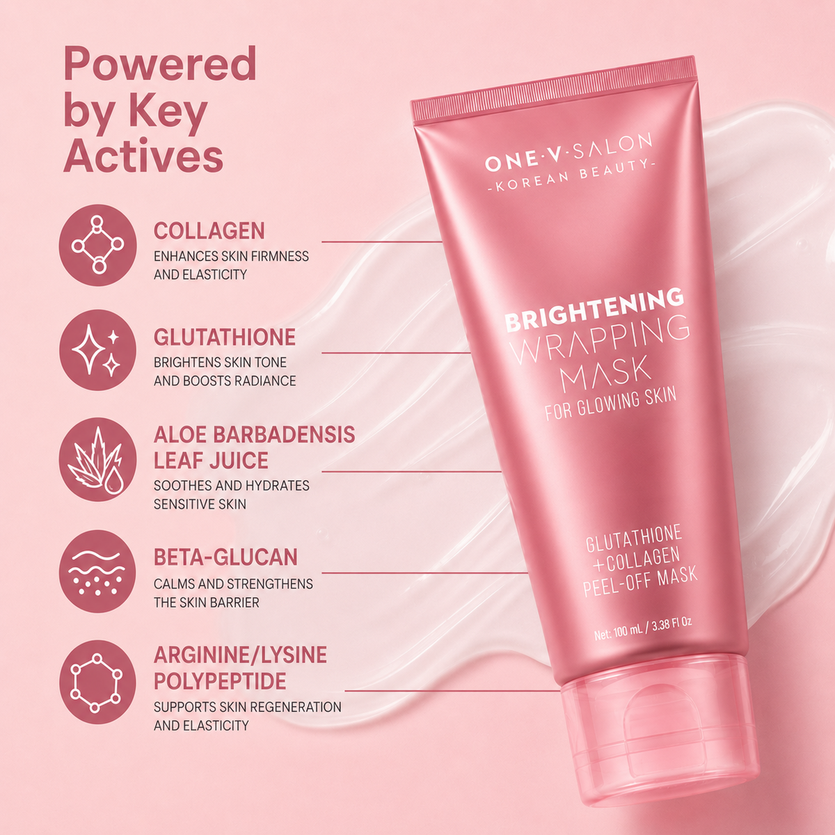 Brightening Wrapping Peel-Off Mask with Collagen | 100ml_Sale face mask ONE V SALON
