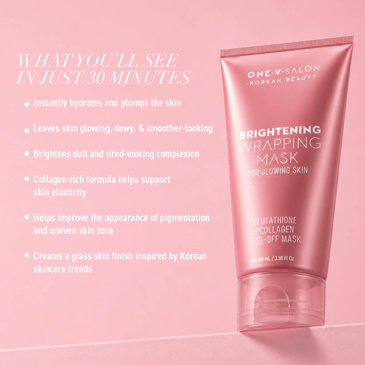 Brightening Wrapping Peel-Off Mask with Collagen | 100ml Kit face mask ONE V SALON