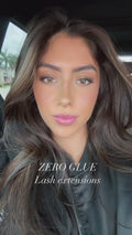 Glam Volume Press-On Pre-Glued Cluster Lashes False Eyelashes ONE V SALON